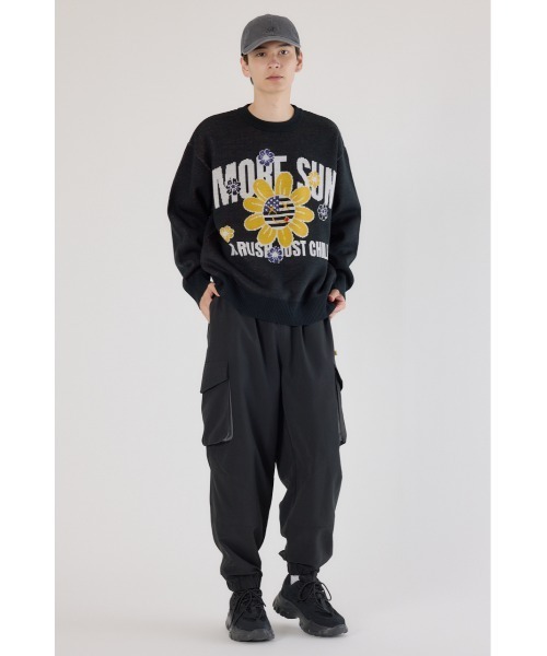 RODEO CROWNS WIDE BOWL（ロデオクラウンズワイドボウル）の「アメリカンフラワーニット（ニット/セーター・メンズ・オフホワイト/ブラック/イエロー・MEDIUM/LARGE）」の18枚目の写真