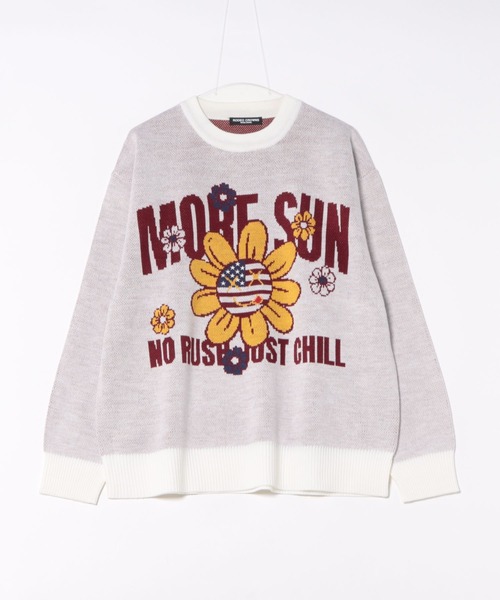 RODEO CROWNS WIDE BOWL（ロデオクラウンズワイドボウル）の「アメリカンフラワーニット（ニット/セーター・メンズ・オフホワイト/ブラック/イエロー・MEDIUM/LARGE）」の9枚目の写真