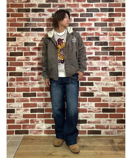 RODEO CROWNS WIDE BOWL（ロデオクラウンズワイドボウル）の「アメリカンフラワーニット（ニット/セーター・メンズ・オフホワイト/ブラック/イエロー・MEDIUM/LARGE）」の13枚目の写真