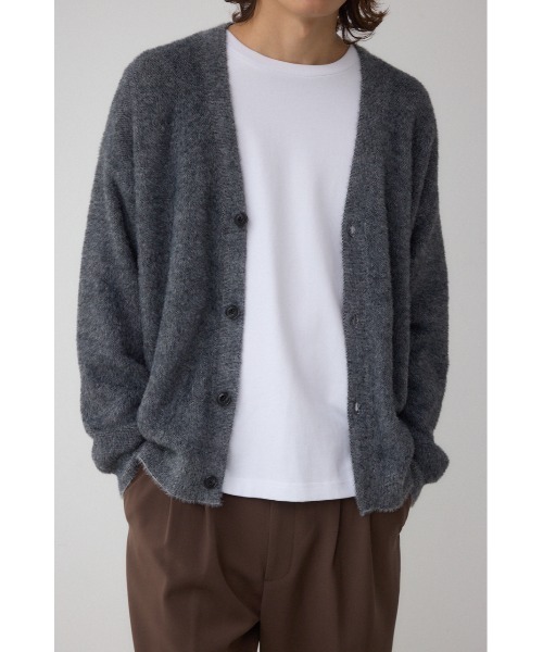 AZUL by moussy（アズールバイマウジー）の「シャギーカーディガン（カーディガン/ボレロ・メンズ・ブラック系その他/ピンク系その他/ブルー系その他・FREE）」の4枚目の写真