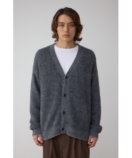 AZUL by moussy（アズールバイマウジー）の「シャギーカーディガン（カーディガン/ボレロ・メンズ・ブラック系その他/ピンク系その他/ブルー系その他・FREE）」の7枚目の写真