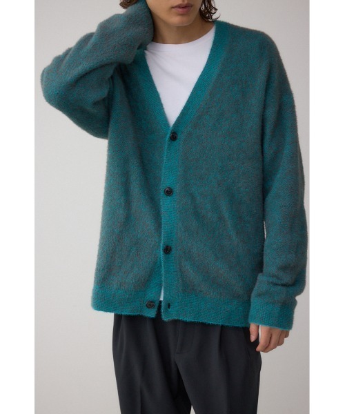AZUL by moussy（アズールバイマウジー）の「シャギーカーディガン（カーディガン/ボレロ・メンズ・ブラック系その他/ピンク系その他/ブルー系その他・FREE）」の14枚目の写真