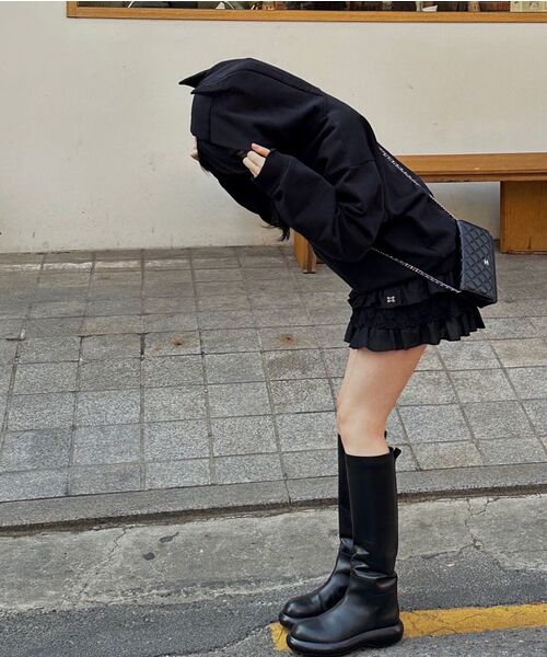 SETUP-EXE(セットアップイーエックスイー)の「TUTU MIX SKIRT PANTS / BLACK(スカート・レディース・その他・OS)」の9枚目の写真