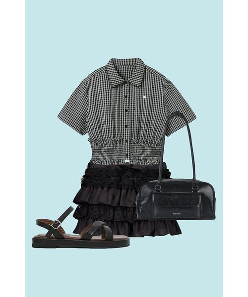 SETUP-EXE(セットアップイーエックスイー)の「TUTU MIX SKIRT PANTS / BLACK(スカート・レディース・その他・OS)」の13枚目の写真