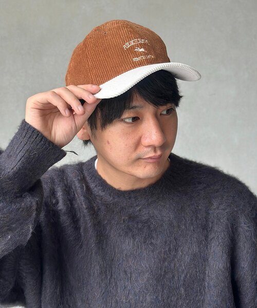 POLOCHAMPS(ポロチャンプス)の「コーデュロイキャップ(キャップ・メンズ・アイボリー/グリーン/キャメル・FREE)」の3枚目の写真