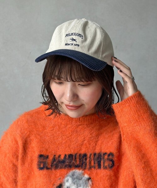 POLOCHAMPS(ポロチャンプス)の「コーデュロイキャップ(キャップ・メンズ・アイボリー/グリーン/キャメル・FREE)」の2枚目の写真