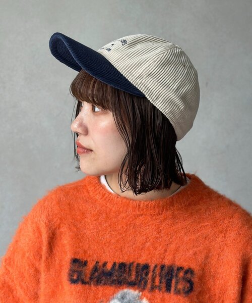 POLOCHAMPS(ポロチャンプス)の「コーデュロイキャップ(キャップ・メンズ・アイボリー/グリーン/キャメル・FREE)」の4枚目の写真