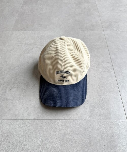 POLOCHAMPS(ポロチャンプス)の「コーデュロイキャップ(キャップ・メンズ・アイボリー/グリーン/キャメル・FREE)」の8枚目の写真