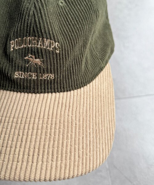 POLOCHAMPS(ポロチャンプス)の「コーデュロイキャップ(キャップ・メンズ・アイボリー/グリーン/キャメル・FREE)」の21枚目の写真