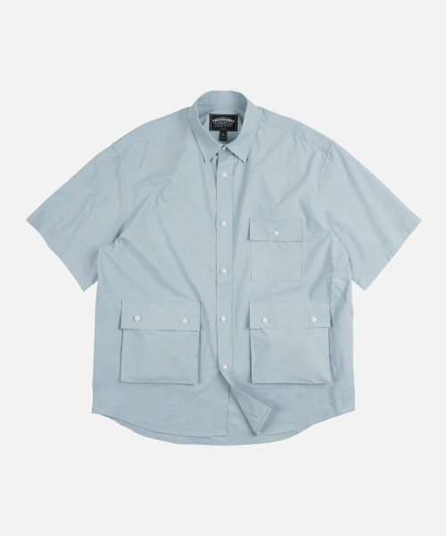 FRIZMWORKS(フリズムワークス)の「WASHED TRIPLE POCKET HALF SHIRT _ SKY BLUE(シャツ/ブラウス・メンズ・その他・SMALL/MEDIUM/LARGE/X-LARGE)」の1枚目の写真