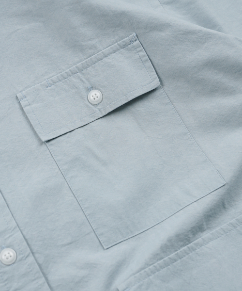 FRIZMWORKS(フリズムワークス)の「WASHED TRIPLE POCKET HALF SHIRT _ SKY BLUE(シャツ/ブラウス・メンズ・その他・SMALL/MEDIUM/LARGE/X-LARGE)」の4枚目の写真