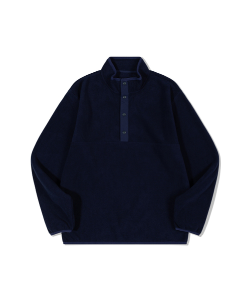 MOAA(モア)の「Half-Button Fleece Pullover (NAVY)(その他アウター・レディース・その他・SMALL/MEDIUM)」の1枚目の写真