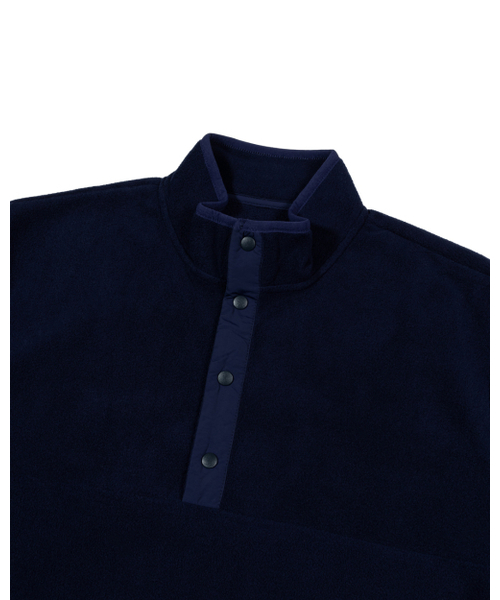 MOAA(モア)の「Half-Button Fleece Pullover (NAVY)(その他アウター・レディース・その他・SMALL/MEDIUM)」の4枚目の写真