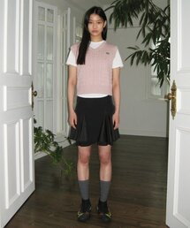 FRILL LAYERED SKIRT (BLACK)