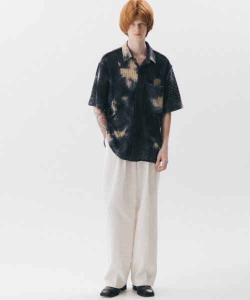 TRIP LE SENS(トリップ ル センス)の「タイダイクロシェハーフシャツ_NAVY(シャツ/ブラウス・レディース・その他・MEDIUM/LARGE)」の2枚目の写真