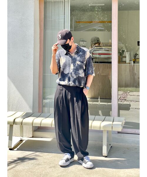 TRIP LE SENS(トリップ ル センス)の「タイダイクロシェハーフシャツ_NAVY(シャツ/ブラウス・レディース・その他・MEDIUM/LARGE)」の7枚目の写真