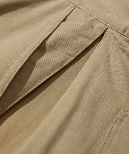 TRILLION(トリリオン)の「サイドタックスナップボタンワイドコットンパンツ(ベージュ)(その他パンツ・レディース・その他・LARGE/X-LARGE/MEDIUM)」の8枚目の写真