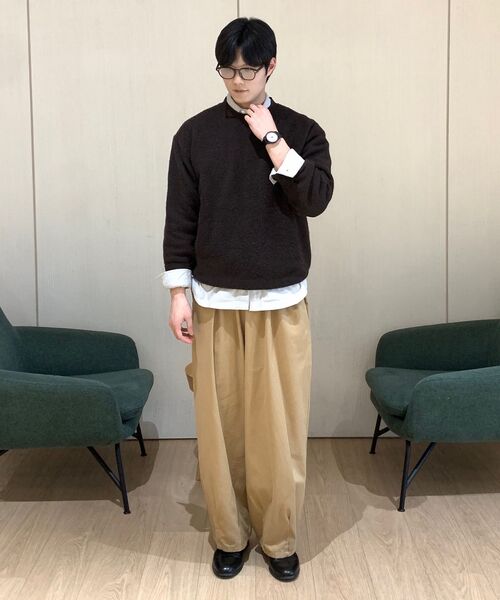 TRILLION(トリリオン)の「サイドタックスナップボタンワイドコットンパンツ(ベージュ)(その他パンツ・レディース・その他・LARGE/X-LARGE/MEDIUM)」の15枚目の写真