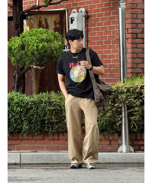 TRILLION(トリリオン)の「サイドタックスナップボタンワイドコットンパンツ(ベージュ)(その他パンツ・レディース・その他・LARGE/X-LARGE/MEDIUM)」の17枚目の写真