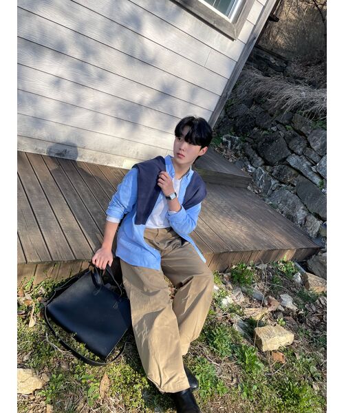 TRILLION(トリリオン)の「サイドタックスナップボタンワイドコットンパンツ(ベージュ)(その他パンツ・レディース・その他・LARGE/X-LARGE/MEDIUM)」の19枚目の写真