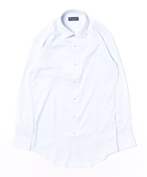 TOKYO SHIRTS(トウキョウシャツ)の「【吸水速乾】【COFREX】形態安定ノンアイロン ワイド 長袖ビジネスワイシャツ(ビジネスシャツ・メンズ・サックスブルー・首回り39cm-裄丈80cm/首回り39cm-裄丈84cm/首回り41cm-裄丈82cm/首回り41cm-裄丈86cm/首回り42cm-裄丈82cm/首回り42cm-裄丈86cm/首回り43cm-裄丈82cm/首回り43cm-裄丈86cm/首回り37cm-裄丈80cm/首回り37cm-裄丈84cm)」の5枚目の写真