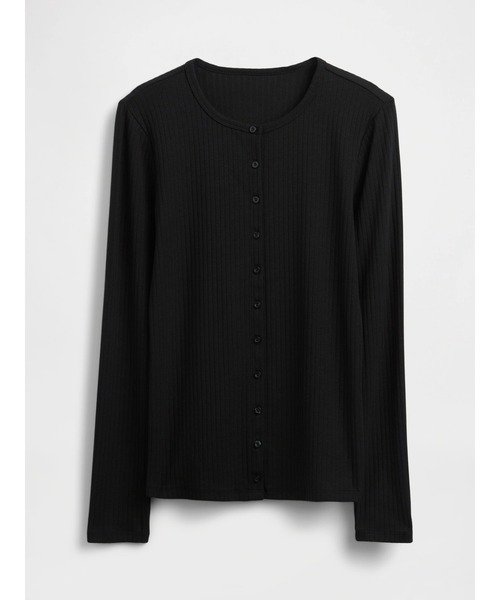 GAP(ギャップ)の「モダン ワイドリブ カーディガン(カーディガン/ボレロ・レディース・ブラック/ブラウン・XXS/XL/XS/L/S/M)」の5枚目の写真