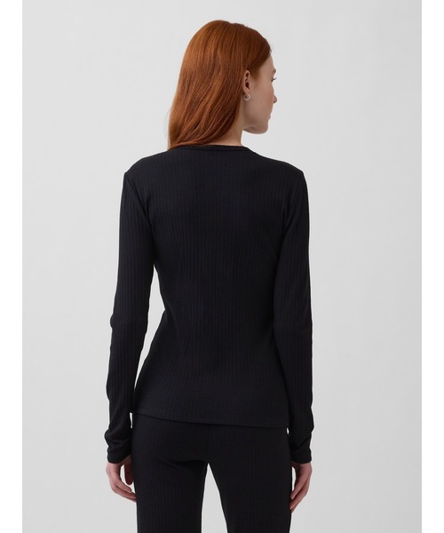 GAP(ギャップ)の「モダン ワイドリブ カーディガン(カーディガン/ボレロ・レディース・ブラック/ブラウン・XXS/XL/XS/L/S/M)」の7枚目の写真
