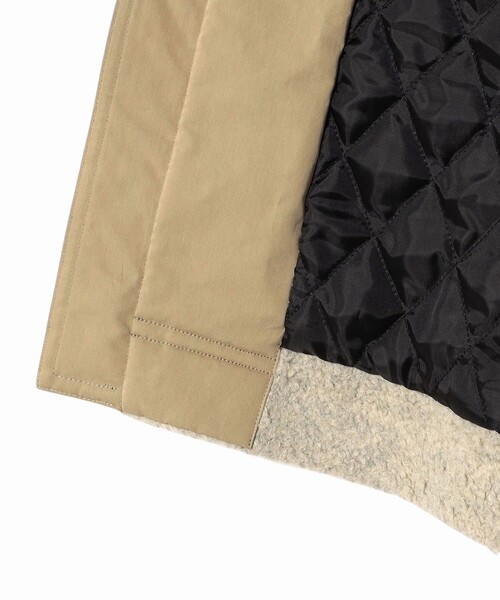 SHIPS（シップス）の「【SHIPS別注】Nell: ボア コンビ ロング コート（その他アウター・レディース・ベージュ系・ONE SIZE）」の9枚目の写真