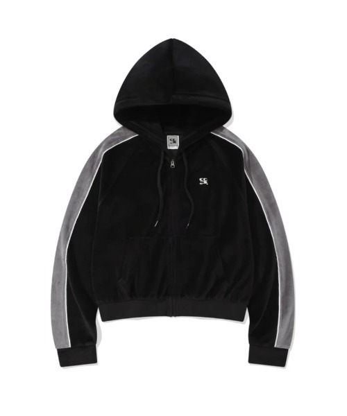 Woman) Velvet hoodie zip-up CBDWWTC001（パーカー）｜codegraphy