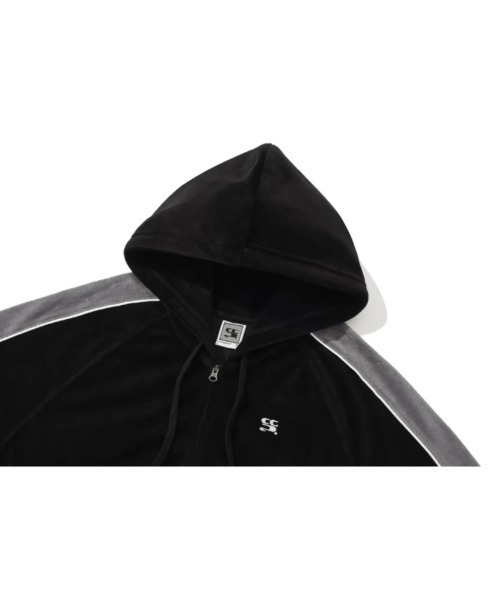 codegraphy（コードグラフィー）の「(Woman) Velvet hoodie zip-up CBDWWTC001（パーカー・レディース・ブラウン/ブラック・フリー）」の6枚目の写真