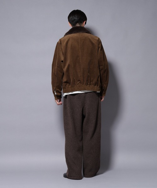 NANO universe(ナノユニバース)の「アタッチドカラー コットンコーデュロイブルゾン(ブルゾン・メンズ・カーキ/ダークブラウン・L/M)」の9枚目の写真