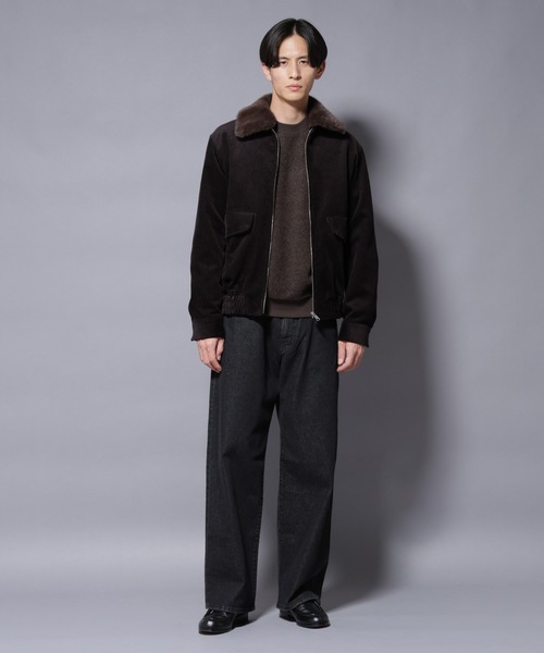 NANO universe(ナノユニバース)の「アタッチドカラー コットンコーデュロイブルゾン(ブルゾン・メンズ・カーキ/ダークブラウン・L/M)」の14枚目の写真