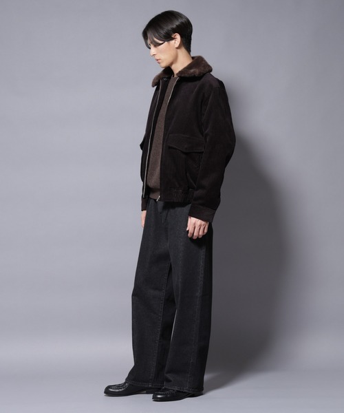 NANO universe(ナノユニバース)の「アタッチドカラー コットンコーデュロイブルゾン(ブルゾン・メンズ・カーキ/ダークブラウン・L/M)」の15枚目の写真