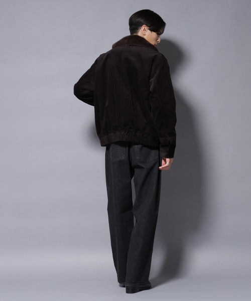 NANO universe(ナノユニバース)の「アタッチドカラー コットンコーデュロイブルゾン(ブルゾン・メンズ・カーキ/ダークブラウン・L/M)」の17枚目の写真