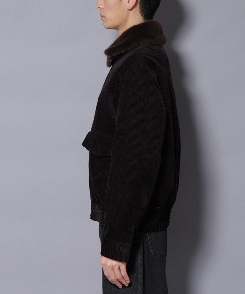 NANO universe(ナノユニバース)の「アタッチドカラー コットンコーデュロイブルゾン(ブルゾン・メンズ・カーキ/ダークブラウン・L/M)」の18枚目の写真