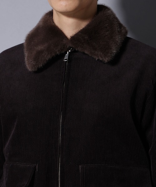 NANO universe(ナノユニバース)の「アタッチドカラー コットンコーデュロイブルゾン(ブルゾン・メンズ・カーキ/ダークブラウン・L/M)」の20枚目の写真