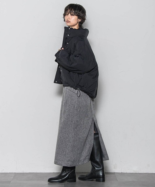 MAYSON GREY(メイソングレイ)の「【WEB限定】中綿ボリュームショートブルゾン≪手洗い可能≫(ダウンジャケット/コート・レディース・オフホワイト/ブラック・M)」の12枚目の写真