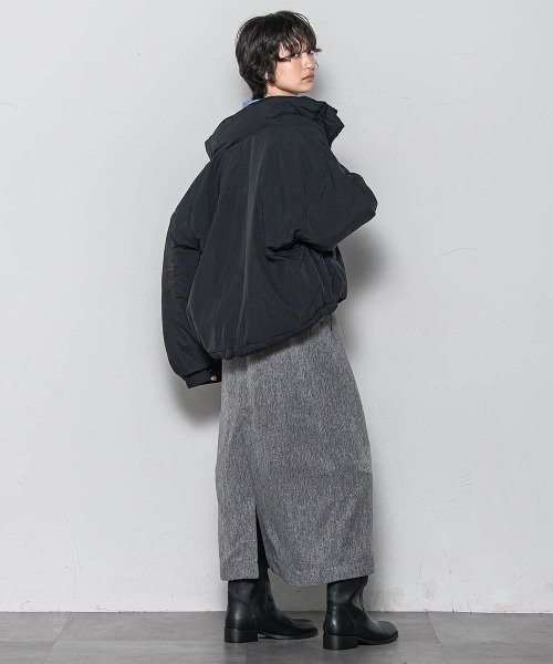 MAYSON GREY(メイソングレイ)の「【WEB限定】中綿ボリュームショートブルゾン≪手洗い可能≫(ダウンジャケット/コート・レディース・オフホワイト/ブラック・M)」の13枚目の写真
