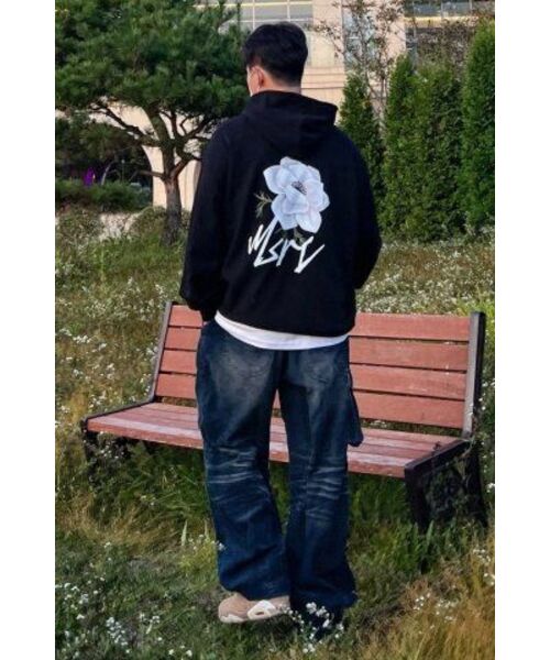MONSTER REPUBLIC（モンスターリパブリック）の「MSRC シャロンホワイト フードパーカー ブラック（パーカー・レディース・その他・LARGE/MEDIUM/SMALL/X-LARGE）」の17枚目の写真