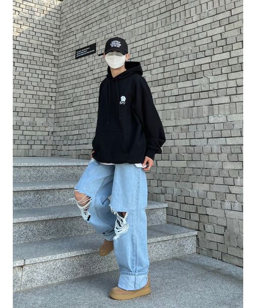 MONSTER REPUBLIC（モンスターリパブリック）の「MSRC シャロンホワイト フードパーカー ブラック（パーカー・レディース・その他・LARGE/MEDIUM/SMALL/X-LARGE）」の12枚目の写真