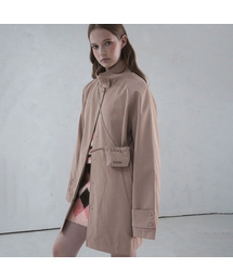 Vivacious（ビバシャス）の「Angti Art Leather McCoat PINK（トレンチコート）」