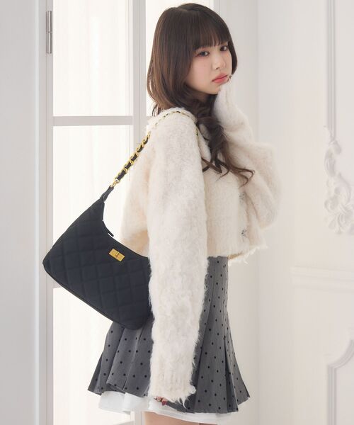 ems excite（エムズエキサイト）の「モケモケ起毛カーデ（カーディガン/ボレロ・レディース・ナチュラル/ブルー/チャコールグレー/ピンク・FREE）」の19枚目の写真