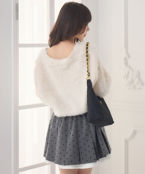 ems excite（エムズエキサイト）の「モケモケ起毛カーデ（カーディガン/ボレロ・レディース・ナチュラル/ブルー/チャコールグレー/ピンク・FREE）」の20枚目の写真