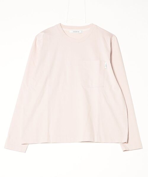 DOUBLE STANDARD CLOTHING(ダブルスタンダードクロージング)の「天竺 メッセージバックプリントロンT(Tシャツ/カットソー・レディース・ブラック/オフホワイト/ピンク・FREE)」の9枚目の写真