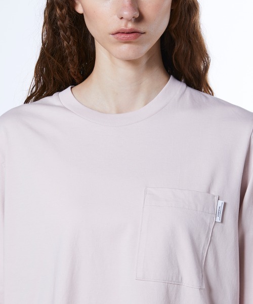 DOUBLE STANDARD CLOTHING(ダブルスタンダードクロージング)の「天竺 メッセージバックプリントロンT(Tシャツ/カットソー・レディース・ブラック/オフホワイト/ピンク・FREE)」の14枚目の写真