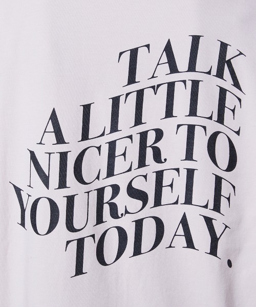 DOUBLE STANDARD CLOTHING(ダブルスタンダードクロージング)の「天竺 メッセージバックプリントロンT(Tシャツ/カットソー・レディース・ブラック/オフホワイト/ピンク・FREE)」の18枚目の写真