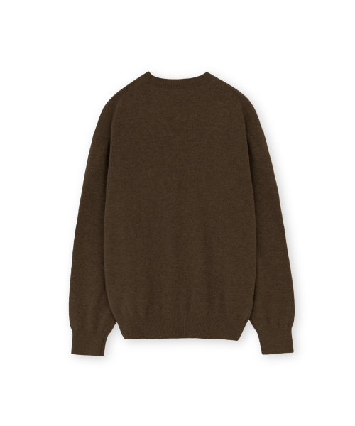 BROWNYARD（ブラウンヤード）の「エクストラスーパーファインVネックニット、ブラウン（ニット/セーター・メンズ・その他・4/5/3）」の2枚目の写真