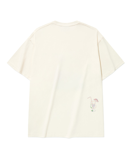 COVERNAT(カバーナット)の「クールコットンバカンスグラフィックTシャツ アイボリー(Tシャツ/カットソー・レディース・その他・SMALL/MEDIUM/LARGE/X-LARGE/XX-LARGE/X-SMALL)」の3枚目の写真