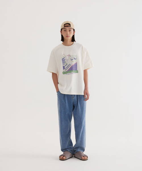 COVERNAT(カバーナット)の「クールコットンバカンスグラフィックTシャツ アイボリー(Tシャツ/カットソー・レディース・その他・SMALL/MEDIUM/LARGE/X-LARGE/XX-LARGE/X-SMALL)」の4枚目の写真