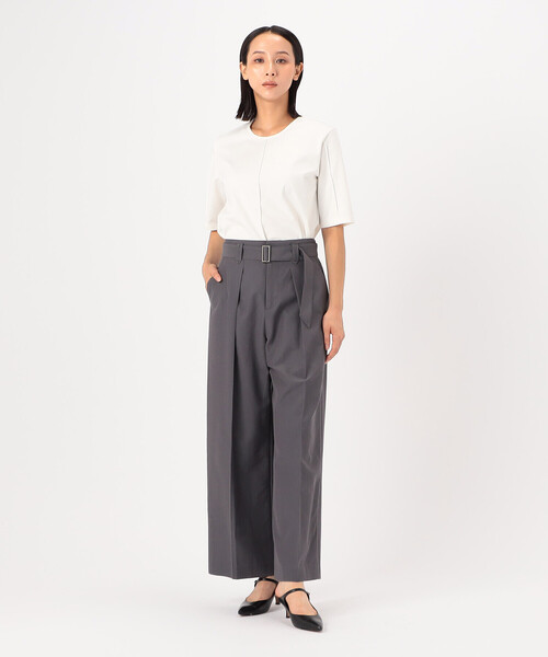 COMME CA(コムサ)の「〔 TALLサイズ 〕 ジアコットマット パンツ(その他パンツ・レディース・グレー/ブラック・13号/15号/17号)」の4枚目の写真
